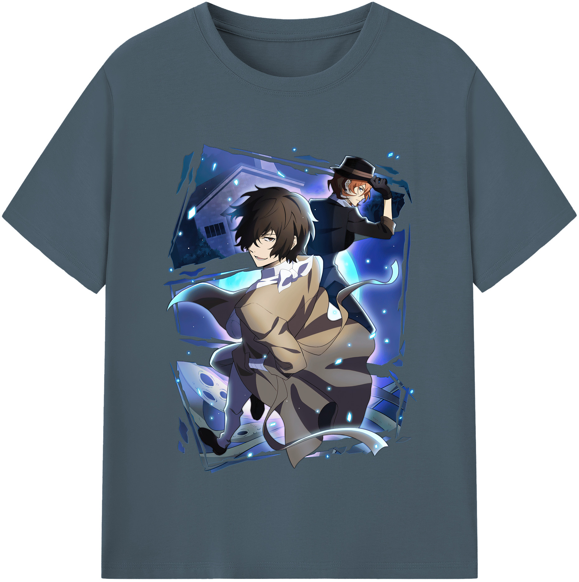 （画像用） 文豪ストレイドッグス Bungo Stray Dogs 綿100％半袖Tシャツ（フロントプリント）